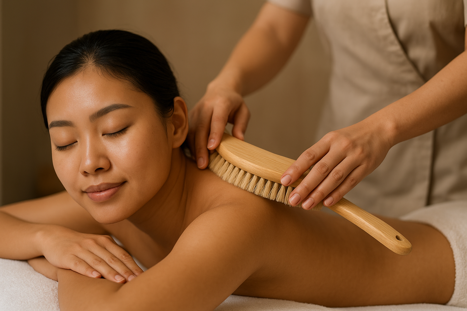 Dry Brushing Massage