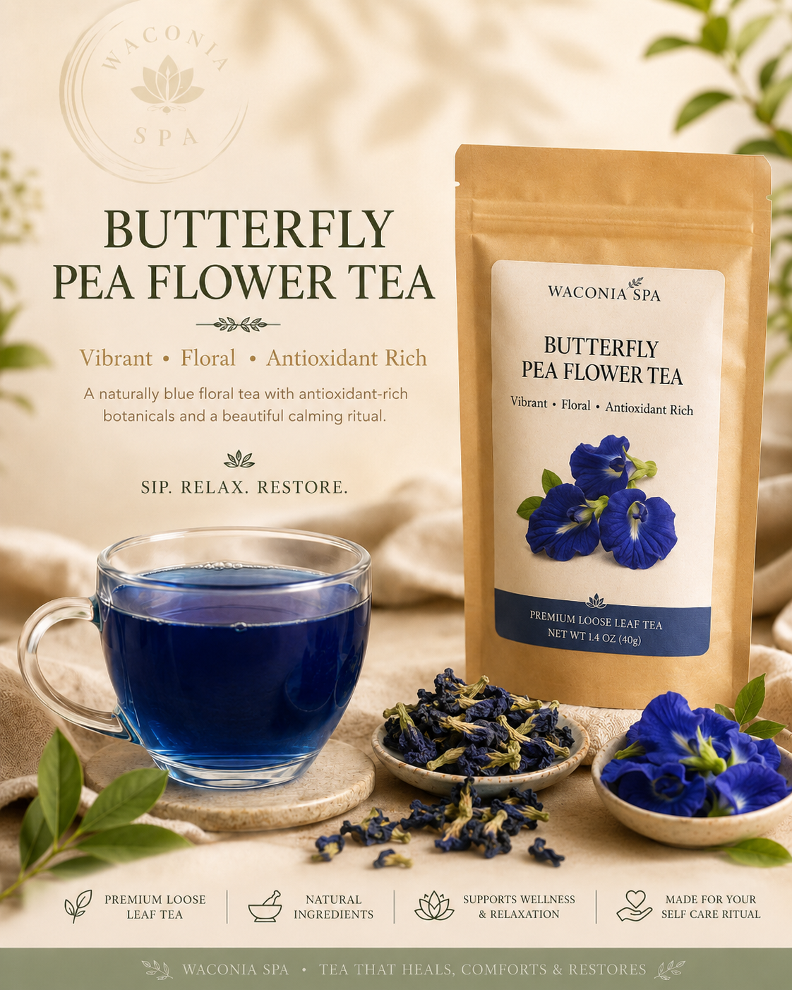 Butterfly Pea Flower Tea