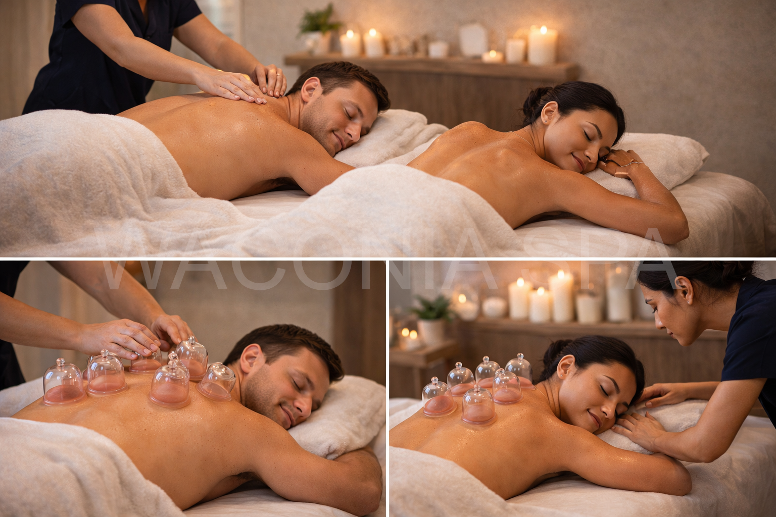 Couples Same Room Massage w Cupping Package