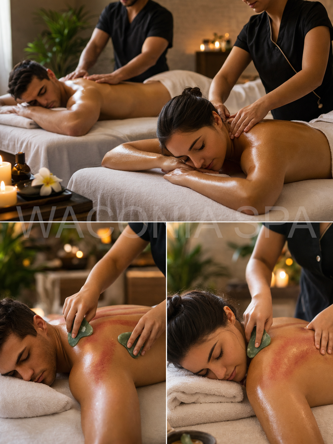 Couples Same Room Massage with Gua Sha Package