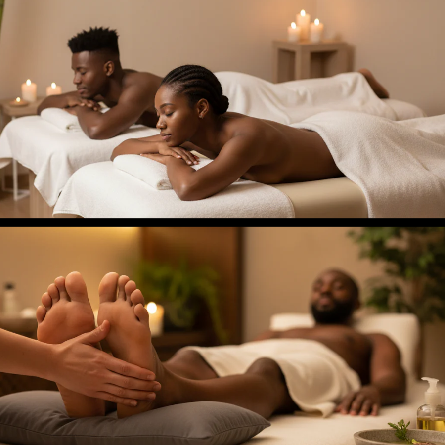 Couples Same Room Massage & Reflexology Foot Session